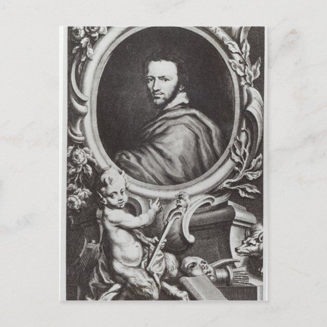 Postal dramaturgo de Ben Jonson English (Anverso)