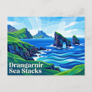 Postal Drangarnir Faroe Islands Pilas de Mar