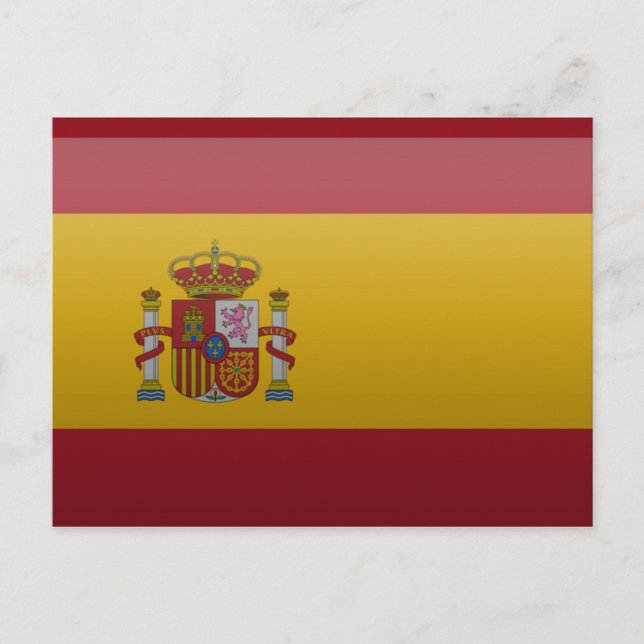 Postal Drapeau de l'Espagne. (Anverso)