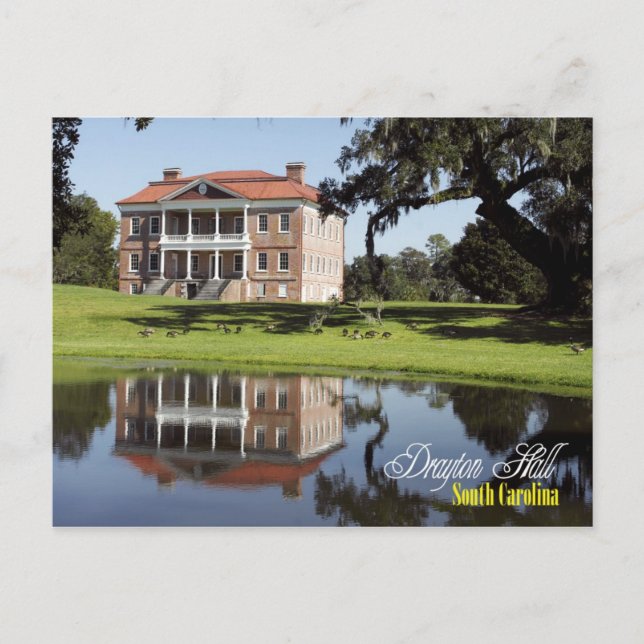 Postal Drayton Hall, Carolina del Sur (Anverso)