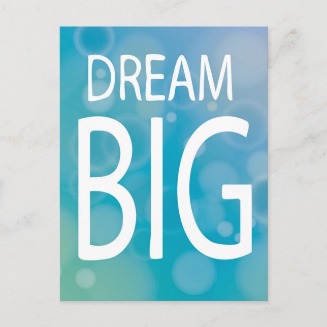 Postal Dream Big (Anverso)