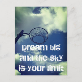 Postal Dream Big Motivational Netball Cita