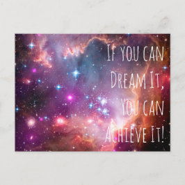 Postal Dream It Logra Cita Motivacional Galaxy Star