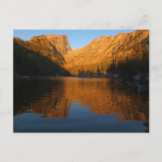 Postal Dream Lake en luz del amanecer I (Anverso)