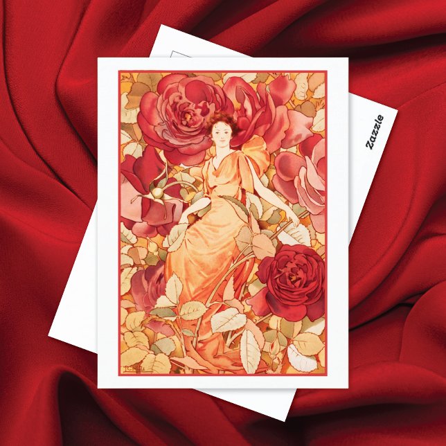 Postal Dream Rosas Red Flower Fairy (Subido por el creador)