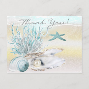 Postal Dream Shore Beach Verde azulado Gracias