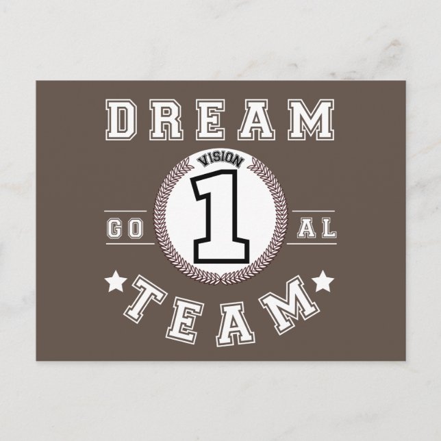 Postal Dream Team One Vision One Goad Teamwork Office (Anverso)