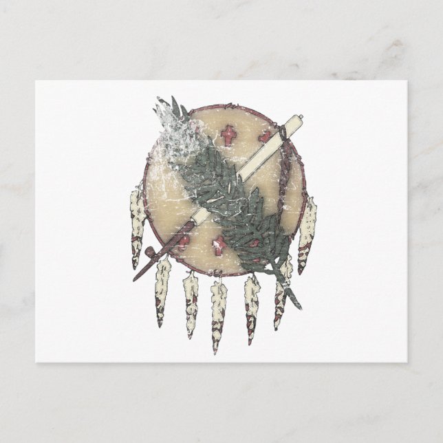 Postal Dreamcatcher descolorado (Anverso)