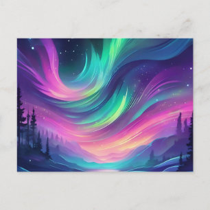 Postal Dreamy Aurora Borealis