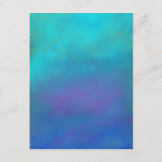 Postal Dreamy Blues Abstract Design (Anverso)