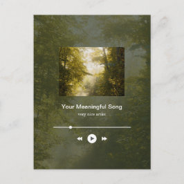 Postal Dreamy golden park art photo Music Player