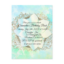 Dreamy Pastels Lotus Flower Birthday Personalizado