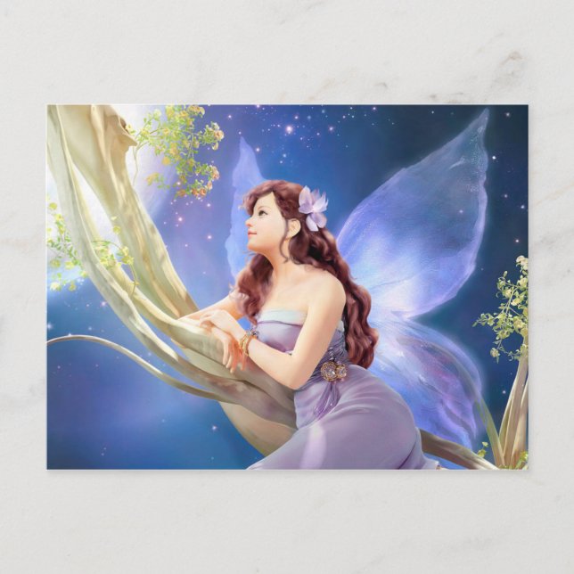 Postal Dreamy Violet Fairy (Anverso)