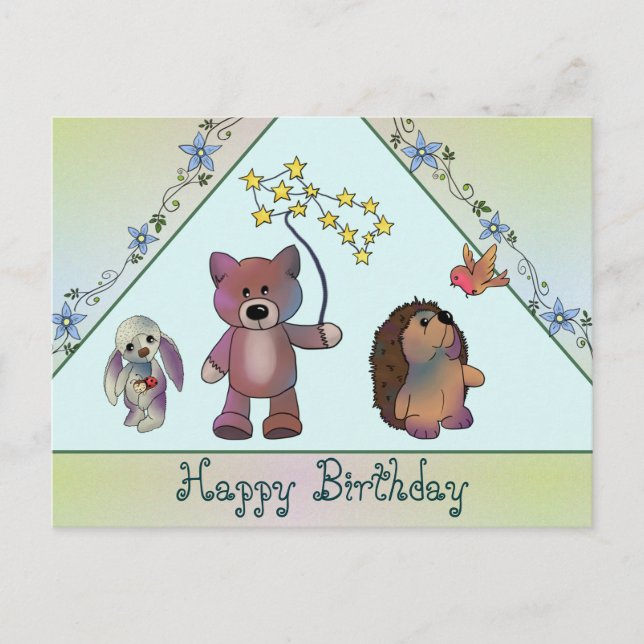 Postal Drei Freunde (Anverso)