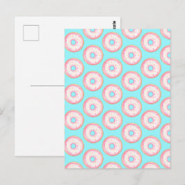 Postal Drenuelos de salpicaduras de color rosa