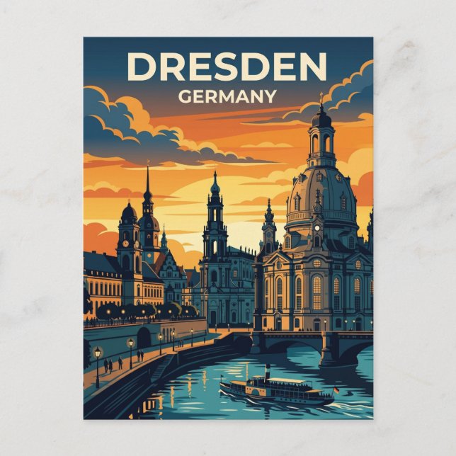 Postal Dresde Alemania (Anverso)