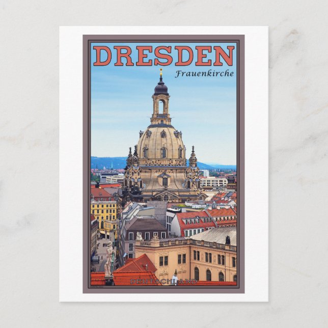 Postal Dresden - Frauenkirche (Anverso)