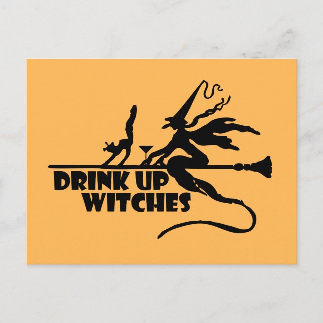 Postal Drink Up Witches (Anverso)