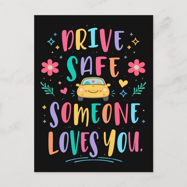 Postal Drive safe someone loves you (Anverso)