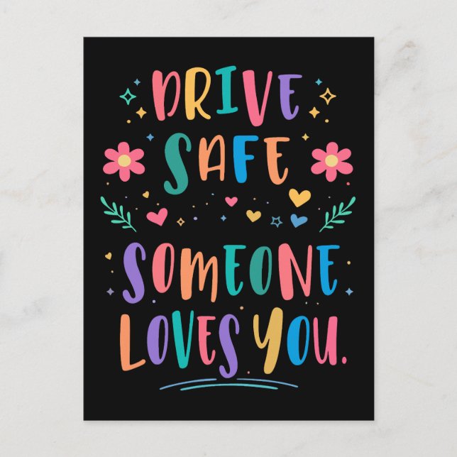 Postal Drive safe someone loves you (Anverso)