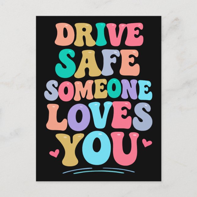 Postal Drive safe someone loves you (Anverso)