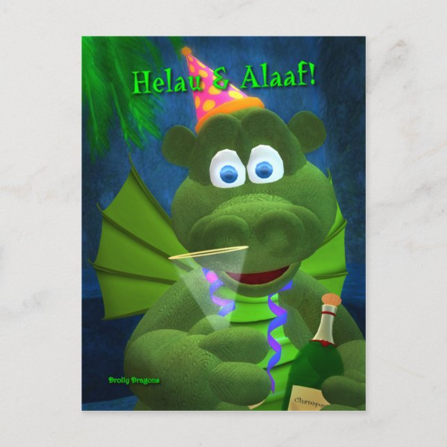 Postal Drolly Dragons: Karneval (Anverso)