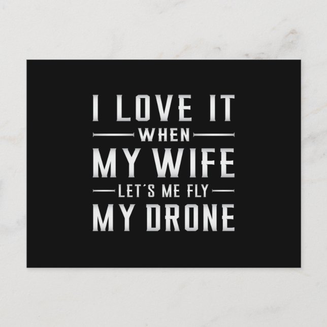Postal Drones piloto de drones Quadcopter FPV Idea de reg (Anverso)