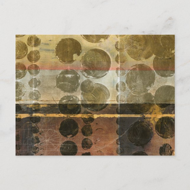 Postal Dropletas verdes circulares (Anverso)