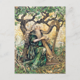 Postal Druida Sacerdote sabio celta de la naturaleza