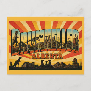 Postal Drumheller Alberta Capital de los Dinosaurios