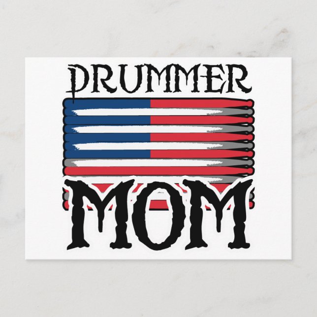 Postal Drummer Mom (Anverso)