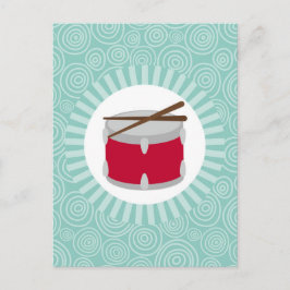 Postal Drums Fun Turquoise Swirl Music