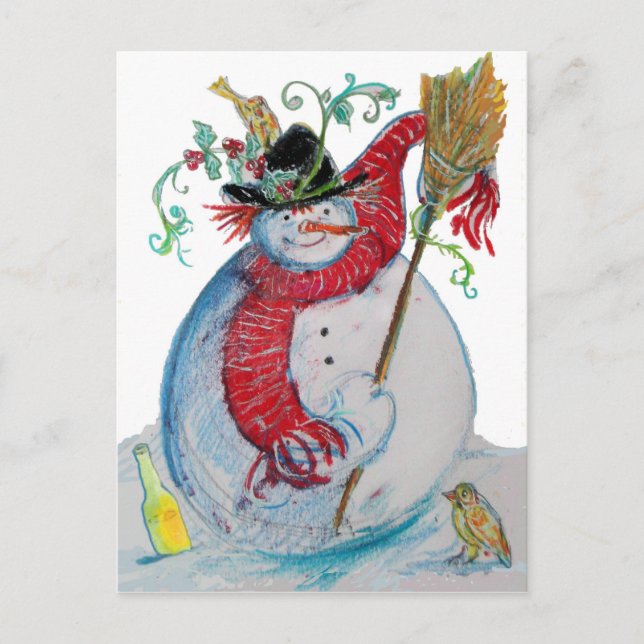 POSTAL DRUNKEN SNOWMAN (Anverso)