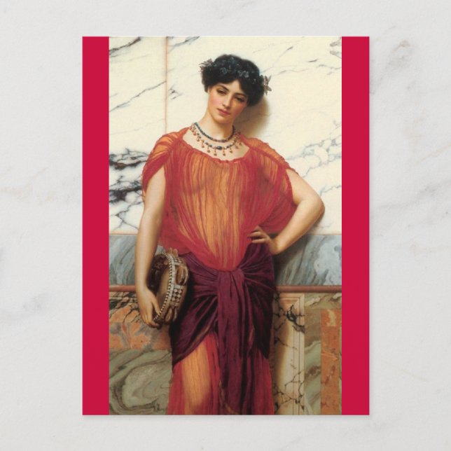 Postal Drusilla - Arte de época - Godward (Anverso)