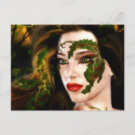Postal Dryad de fantasía del bosque