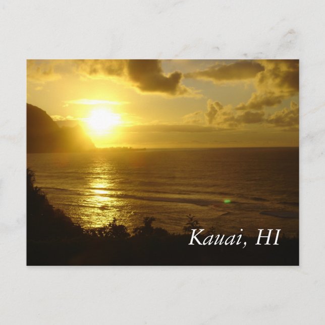 Postal DSC02541, Kauai, HI (Anverso)