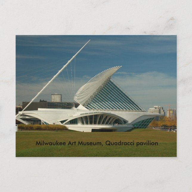 Postal DSC_0127, Museo de Arte de Milwaukee, pabellón Qua (Anverso)