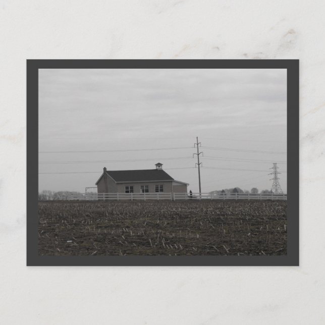 Postal DSCF2847, Escuela Amish (Anverso)