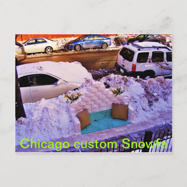 Postal DSCF3081, personalizado de Chicago Snowfa (Anverso)
