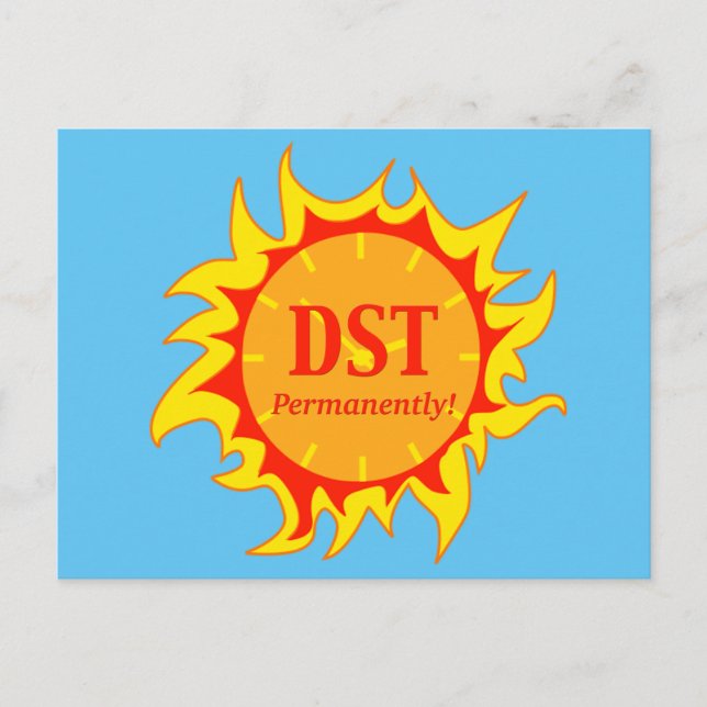 Postal DST permanentemente: horario de verano (Anverso)
