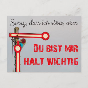 Postal ¡Du bist mir alto wichtig!