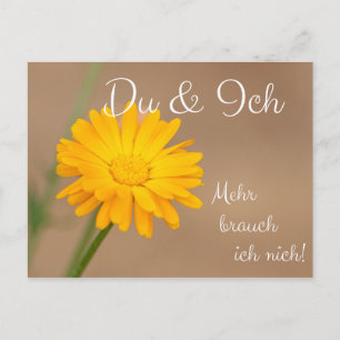 Postal ¡Du e Ich! ¡Mehr brauch ich nich!