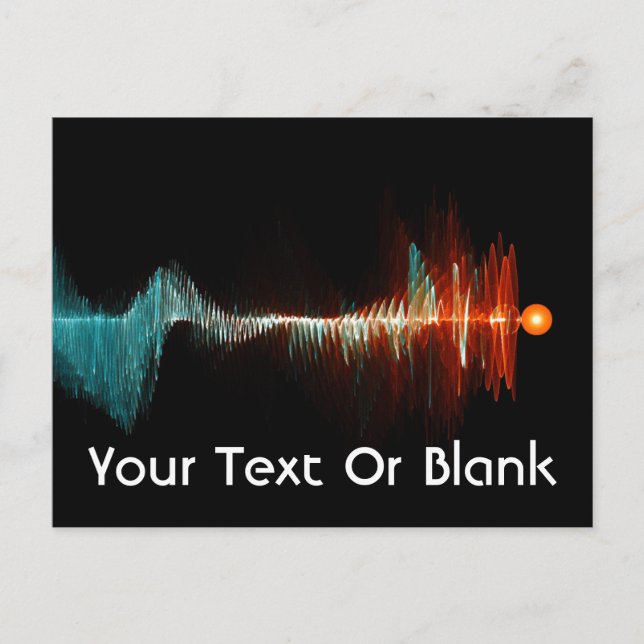 Postal Dualidad de onda de partículas (Anverso)