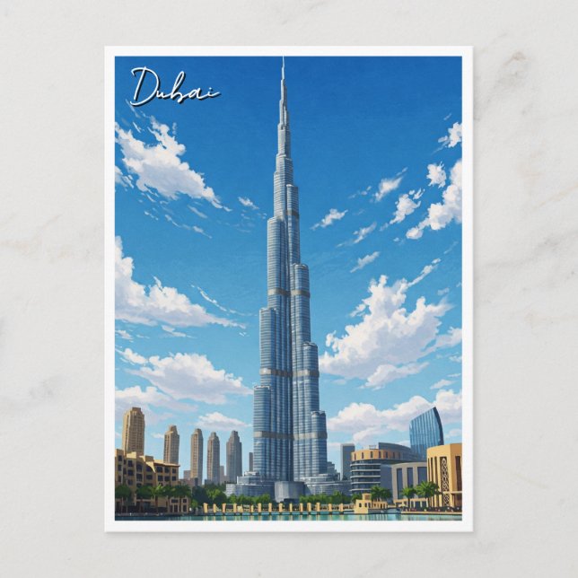 Postal Dubai Burj Al Arab Viaje De Emiratos Árabes Unidos (Anverso)