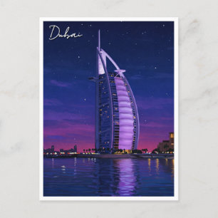 Postal Dubai Burj Al Arab Viaje De Emiratos Árabes Unidos