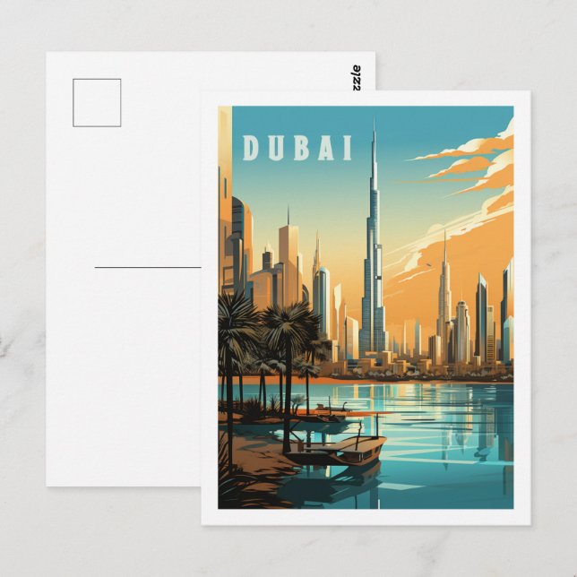 Postal Dubai, Emiratos Árabes Unidos (Anverso / Reverso)