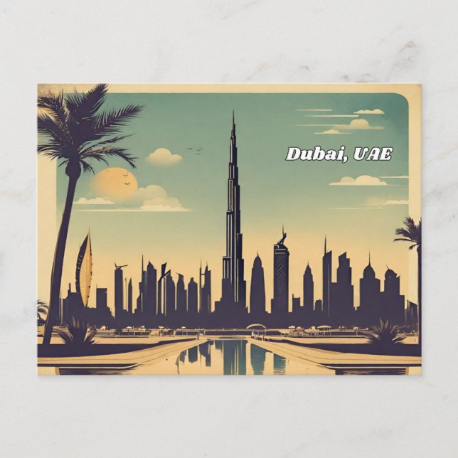 Postal Dubai, Emiratos Árabes Unidos (Anverso)