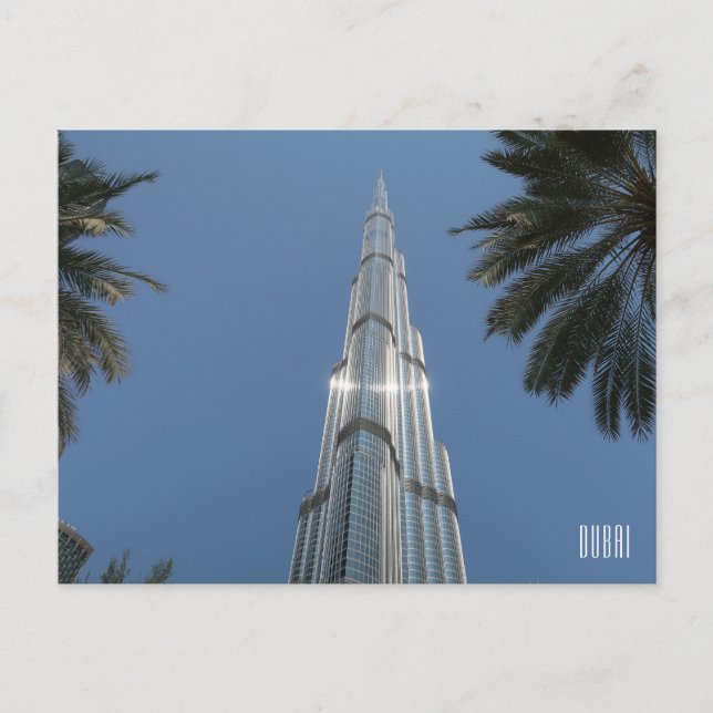 Postal Dubái Emiratos Árabes Unidos Burj Khalifa (Anverso)