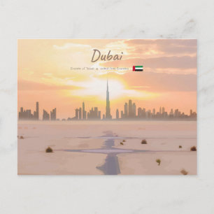 Postal Dubai, Emiratos Árabes Unidos - Desierto Burj Khal