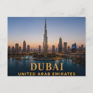 Postal Dubai Emiratos Árabes Unidos Destino de Viaje de L